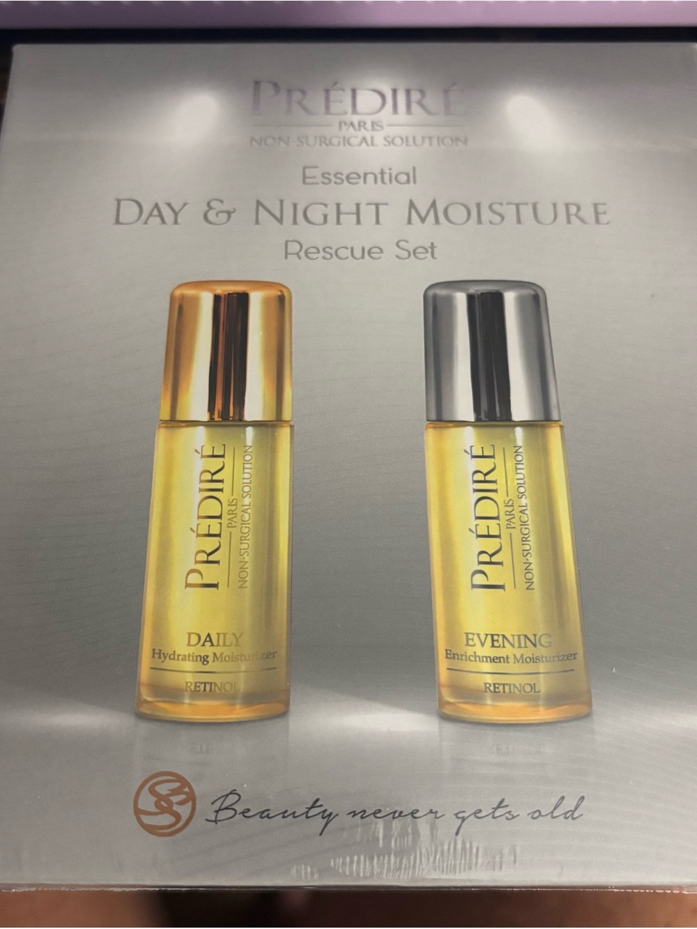 Essential Day & Night Moisture Rescue Set - Gold & Silver